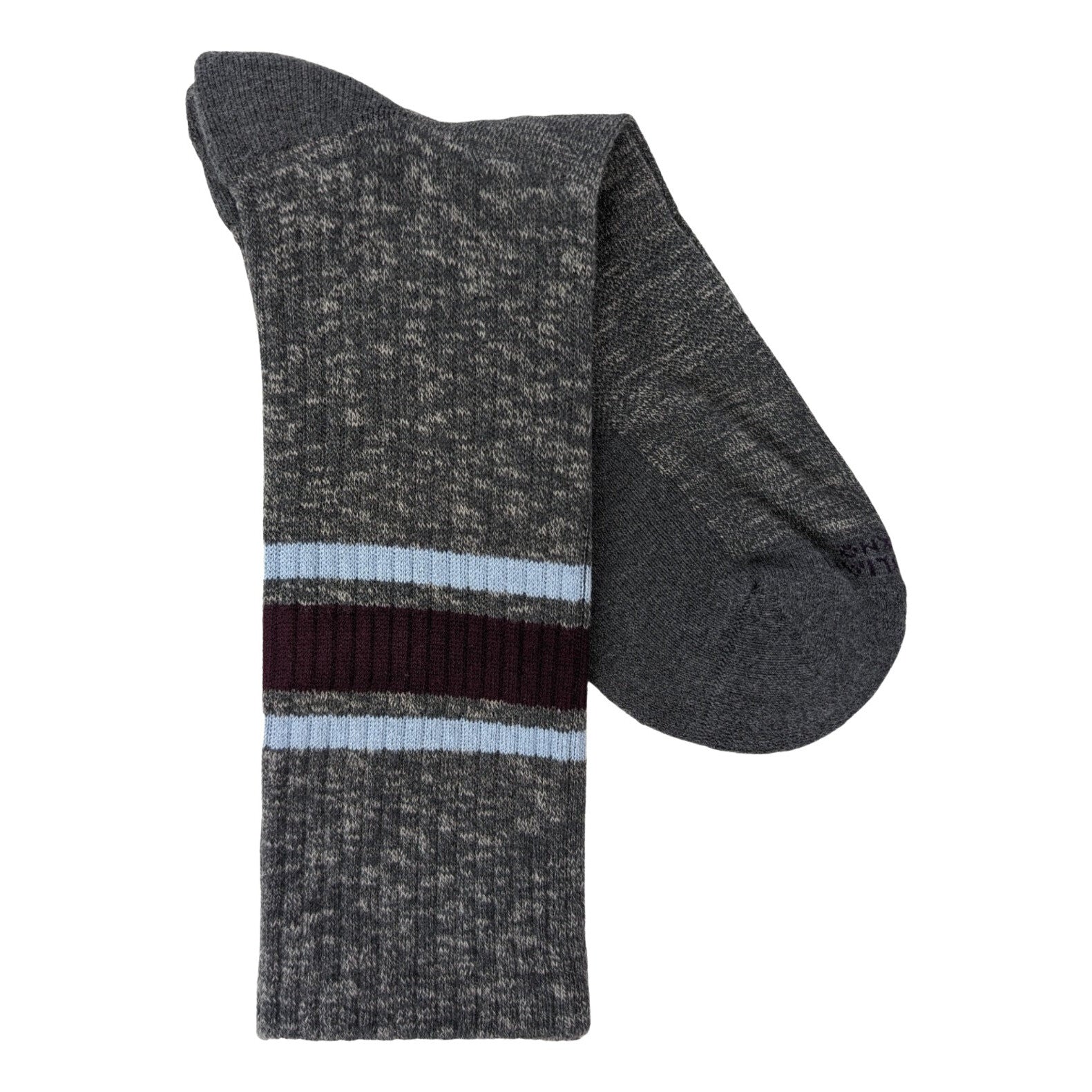 Marcoliani 4673 Soft Pima Cotton College Stripe Sneaker Socks