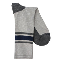 Marcoliani 4673 Soft Pima Cotton College Stripe Sneaker Socks
