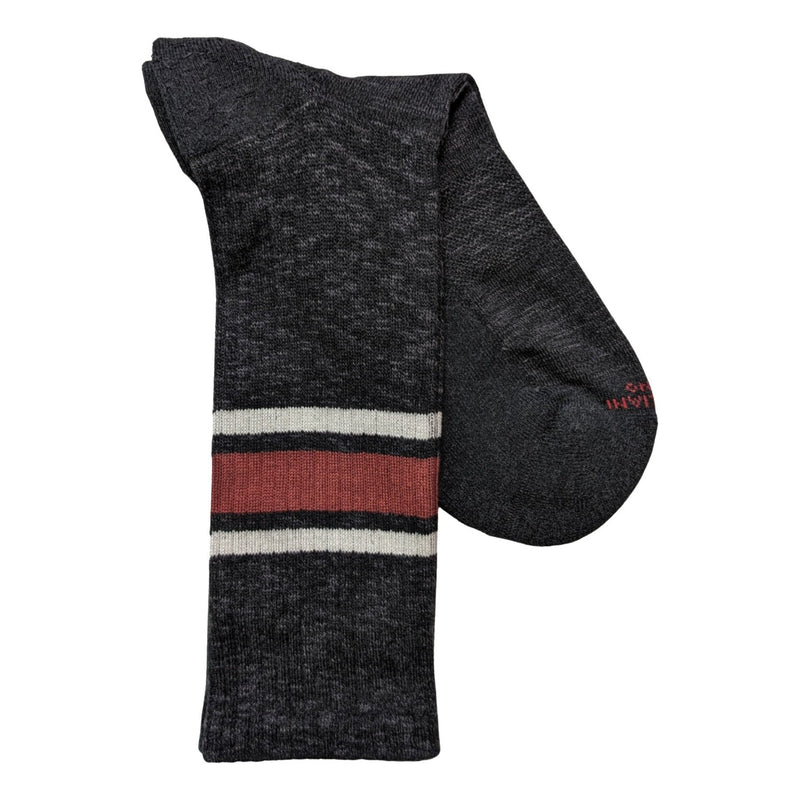 Marcoliani 4673 Soft Pima Cotton College Stripe Sneaker Socks