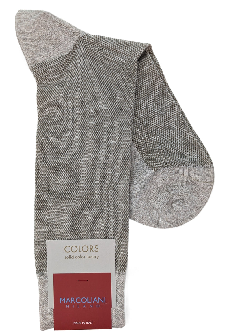 Marcoliani 4450 Pique Linen Cotton Blend Socks