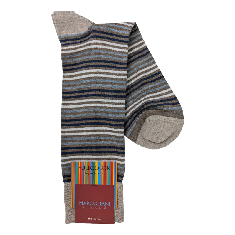 Marcoliani 4735 Pima Cotton Simple Stripe Socks