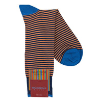 Marcoliani 3231 Pima Cotton Palio Stripe Dress Socks