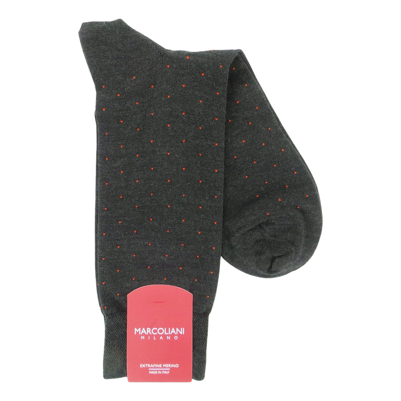 Marcoliani 2812 Extrafine Merino Pindot Dress Socks