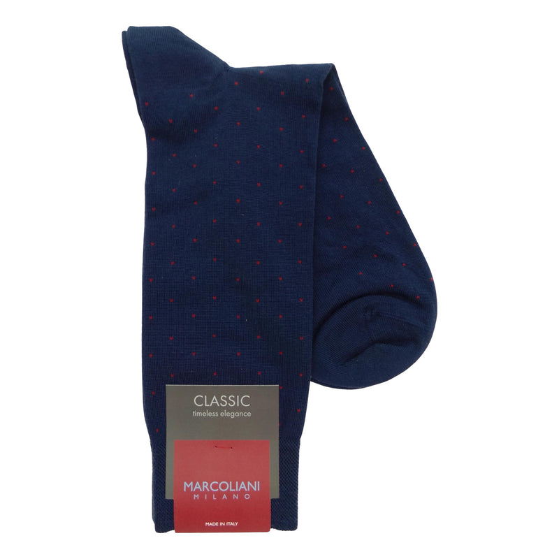 Marcoliani 2812 Extrafine Merino Pindot Dress Socks