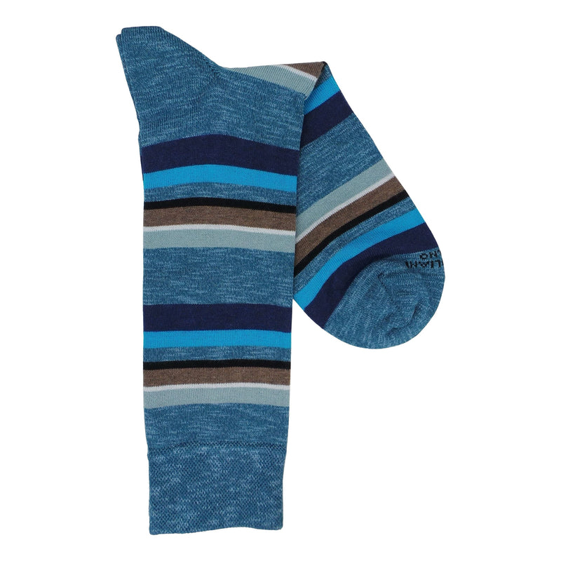 Marcoliani 4522 Eclectic Stripe Cotton Blend Socks
