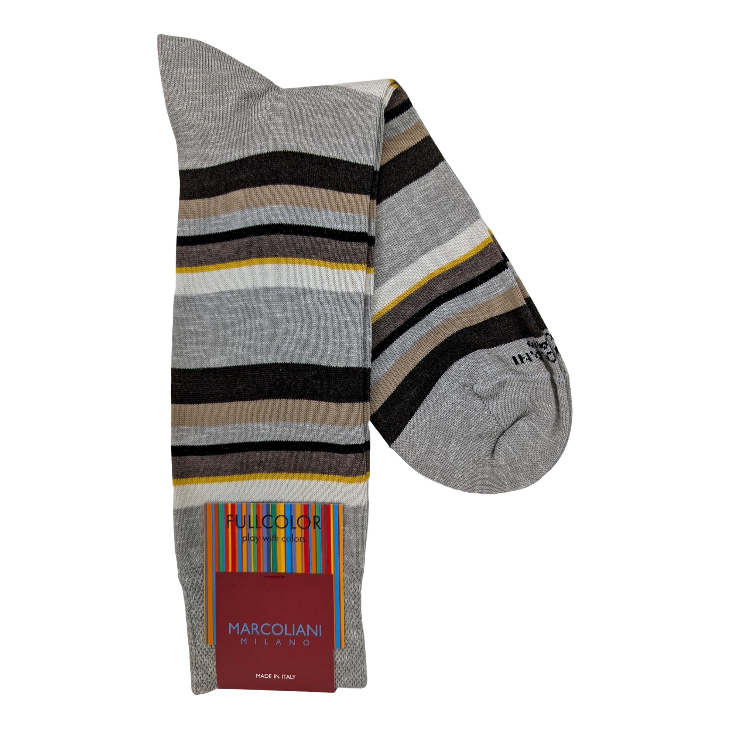 Marcoliani 4522 Eclectic Stripe Cotton Blend Socks