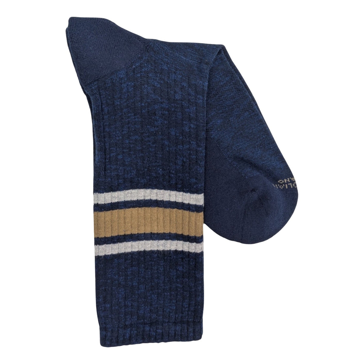 Marcoliani 4673 Soft Pima Cotton College Stripe Sneaker Socks