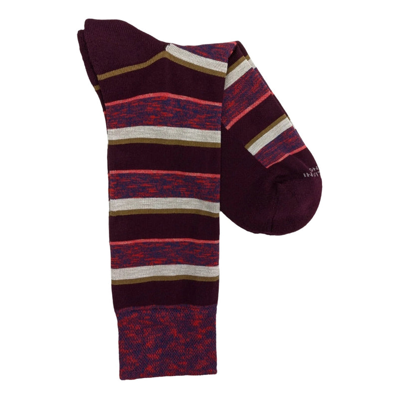 Marcoliani 4793 Soft Pima Cotton Como Stripe Sneaker Socks
