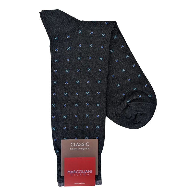 Marcoliani 4504 Extrafine Merino Micro Tie Pattern Socks