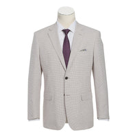 Renoir Classic Fit Houndstooth Cotton Linen Sport Coat