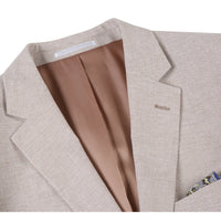 Renoir Classic Fit Houndstooth Cotton Linen Sport Coat