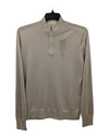 Raffi Raffi Cotton Silk Linen Quarter Zip Mock Lightweight Sweater