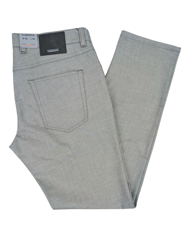 Alberto Alberto Pipe 1942 Regular Fit Dual Tone Ceramica 5 Pocket Pants