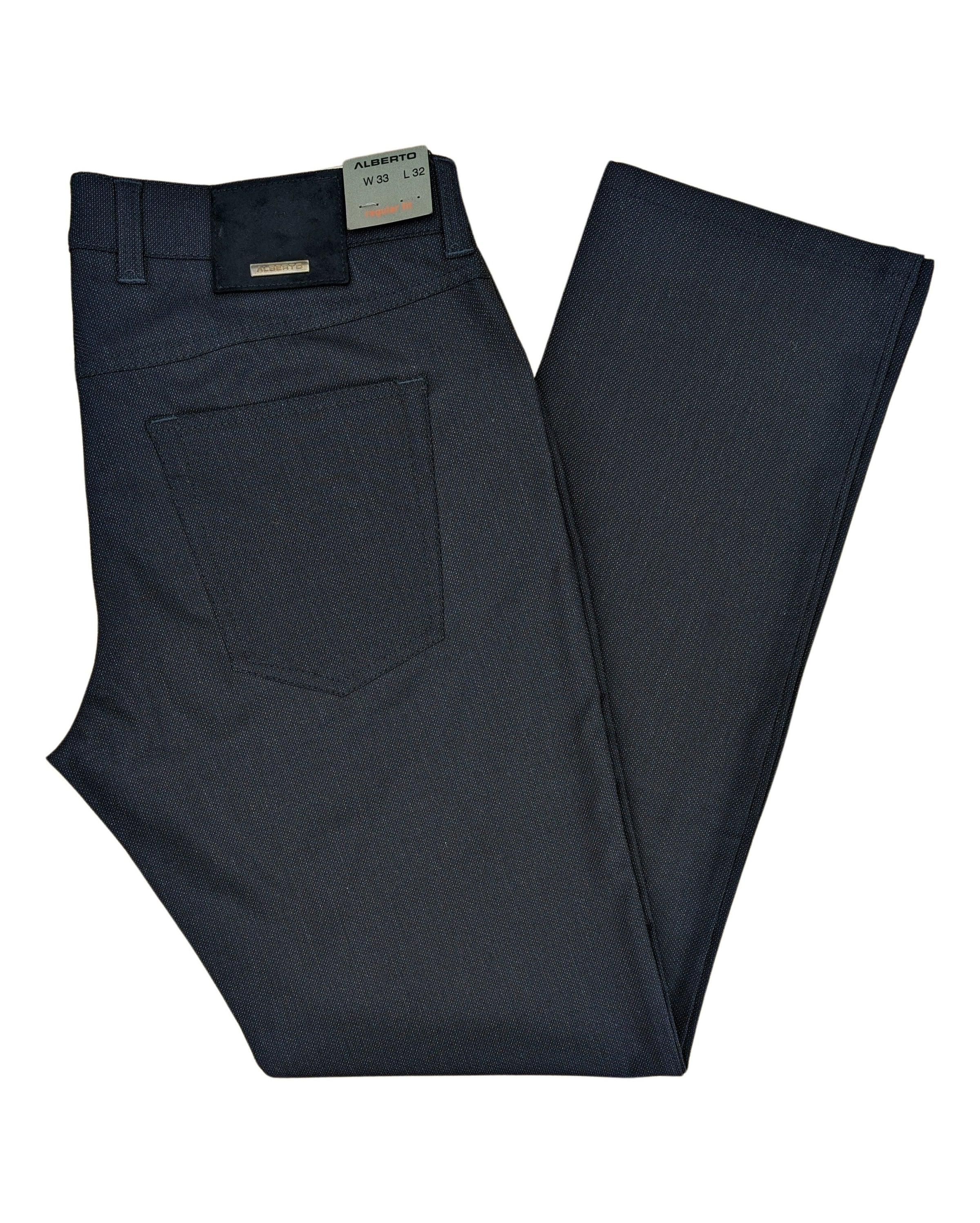 Alberto Alberto Pipe 1942 Regular Fit Dual Tone Ceramica 5 Pocket Pants