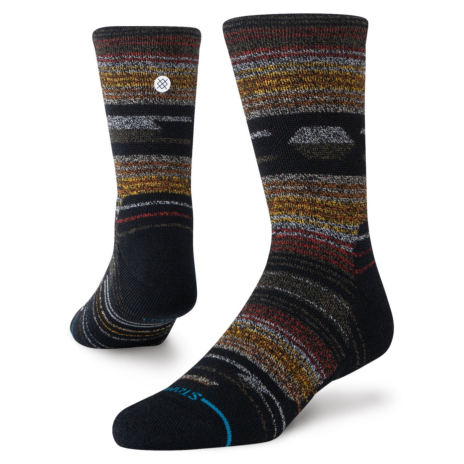 Stance Fork Mid Cushion Wool Blend Performance Crew Socks