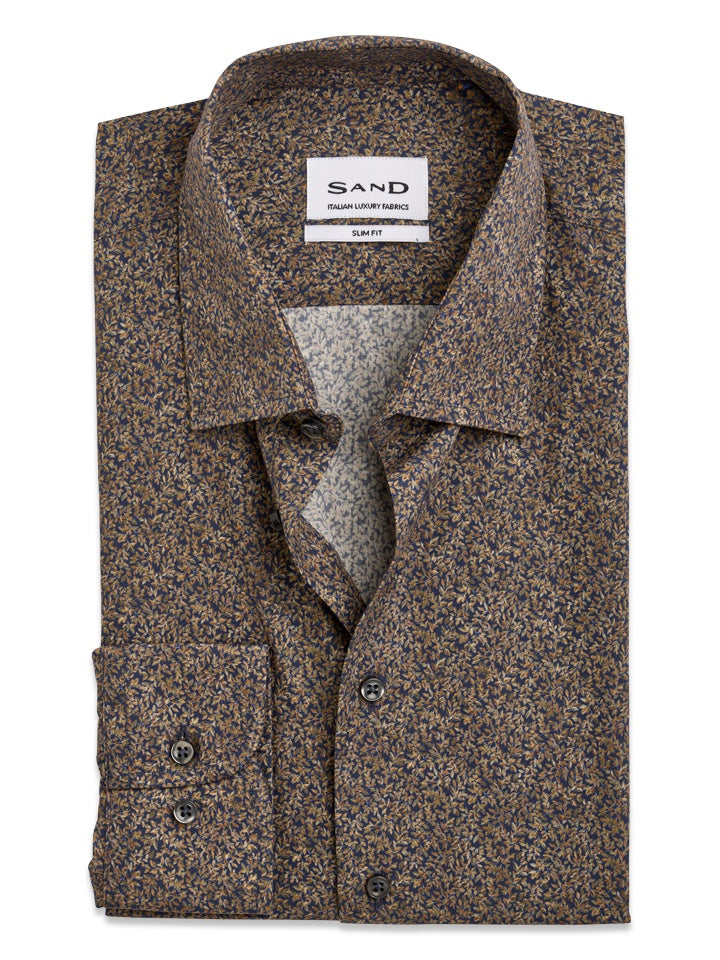 Sand Copenhagen State Micro Print Pattern Shirt
