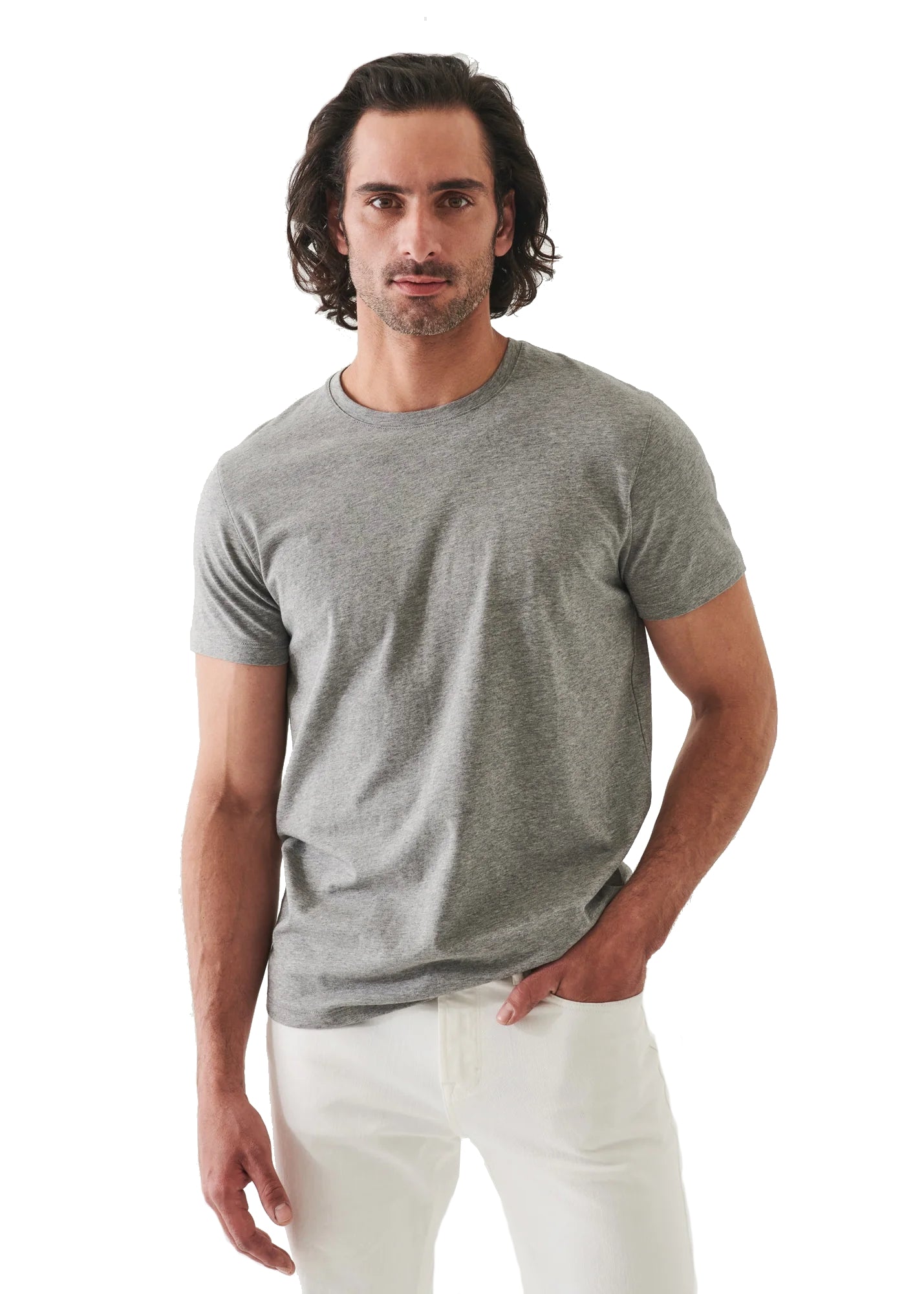 Patrick Assaraf Peruvian Pima Cotton Short Sleeve Crew Neck T-Shirt