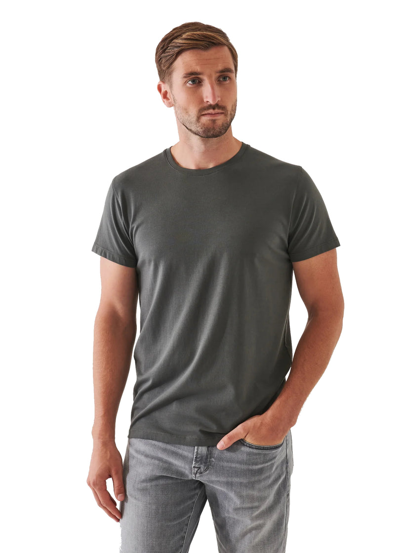 Patrick Assaraf Peruvian Pima Cotton Short Sleeve Crew Neck T-Shirt