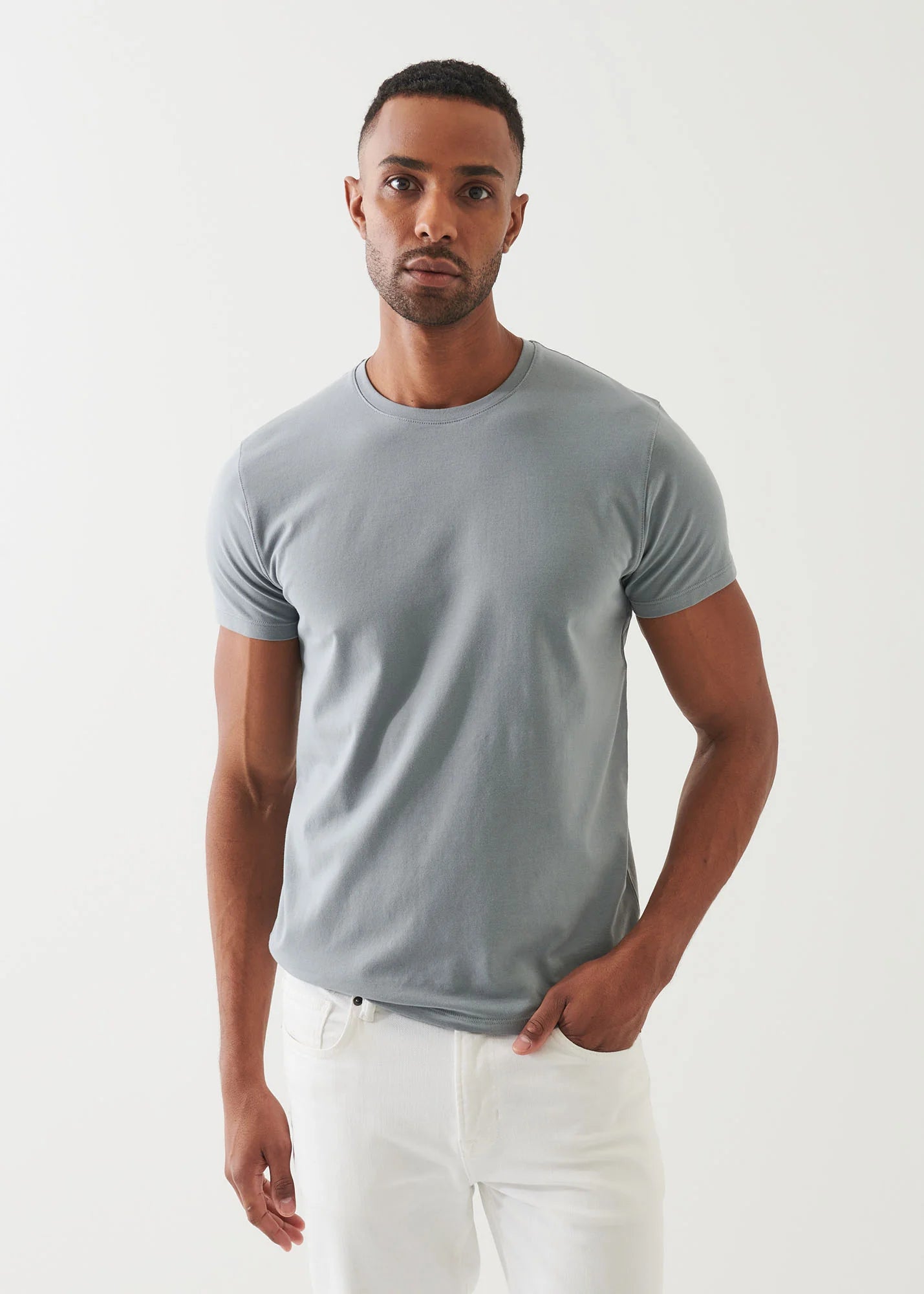 Patrick Assaraf Peruvian Pima Cotton SS Crew Neck T-Shirt