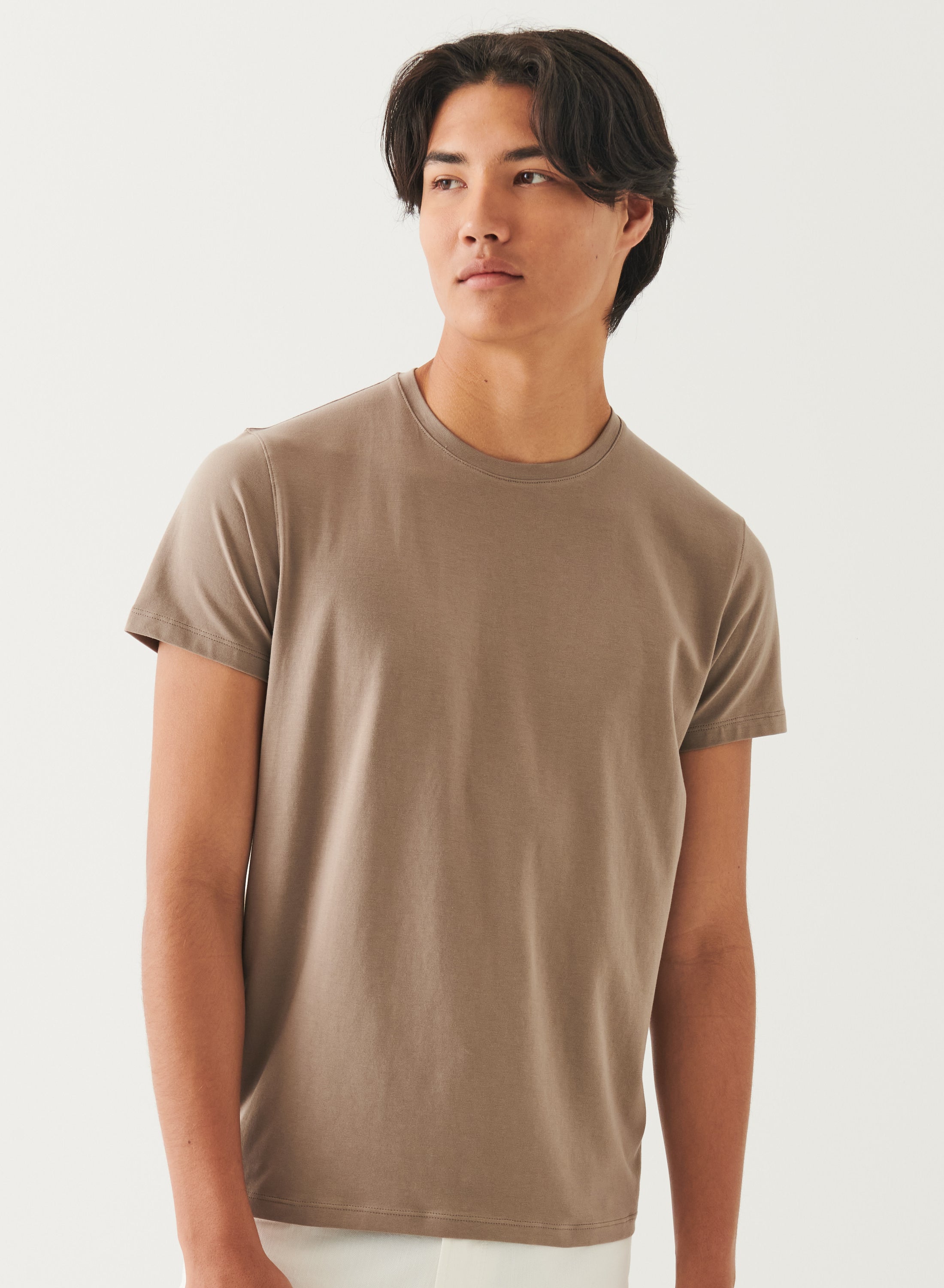 Patrick Assaraf Peruvian Pima Cotton SS Crew Neck T-Shirt