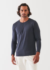 Patrick Assaraf Peruvian Pima Cotton LS Crew Neck T-Shirt