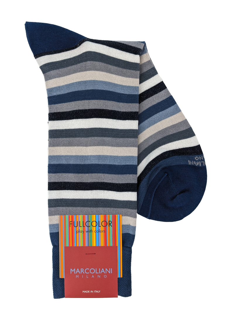 Marcoliani 4701 Luxury Soft Modal Blend Stripe Socks