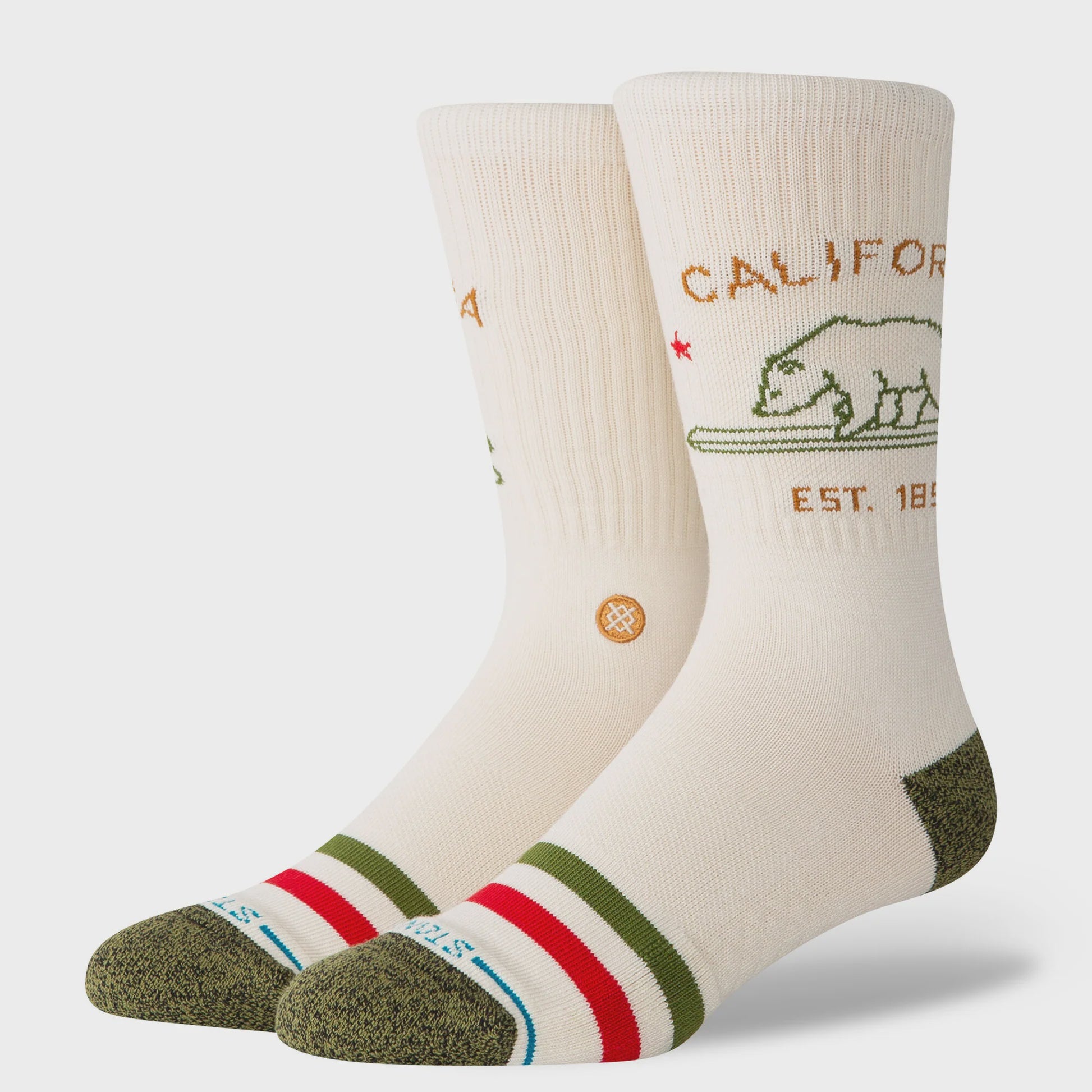 Stance California Republic Mid Cushion Combed Cotton Crew Socks