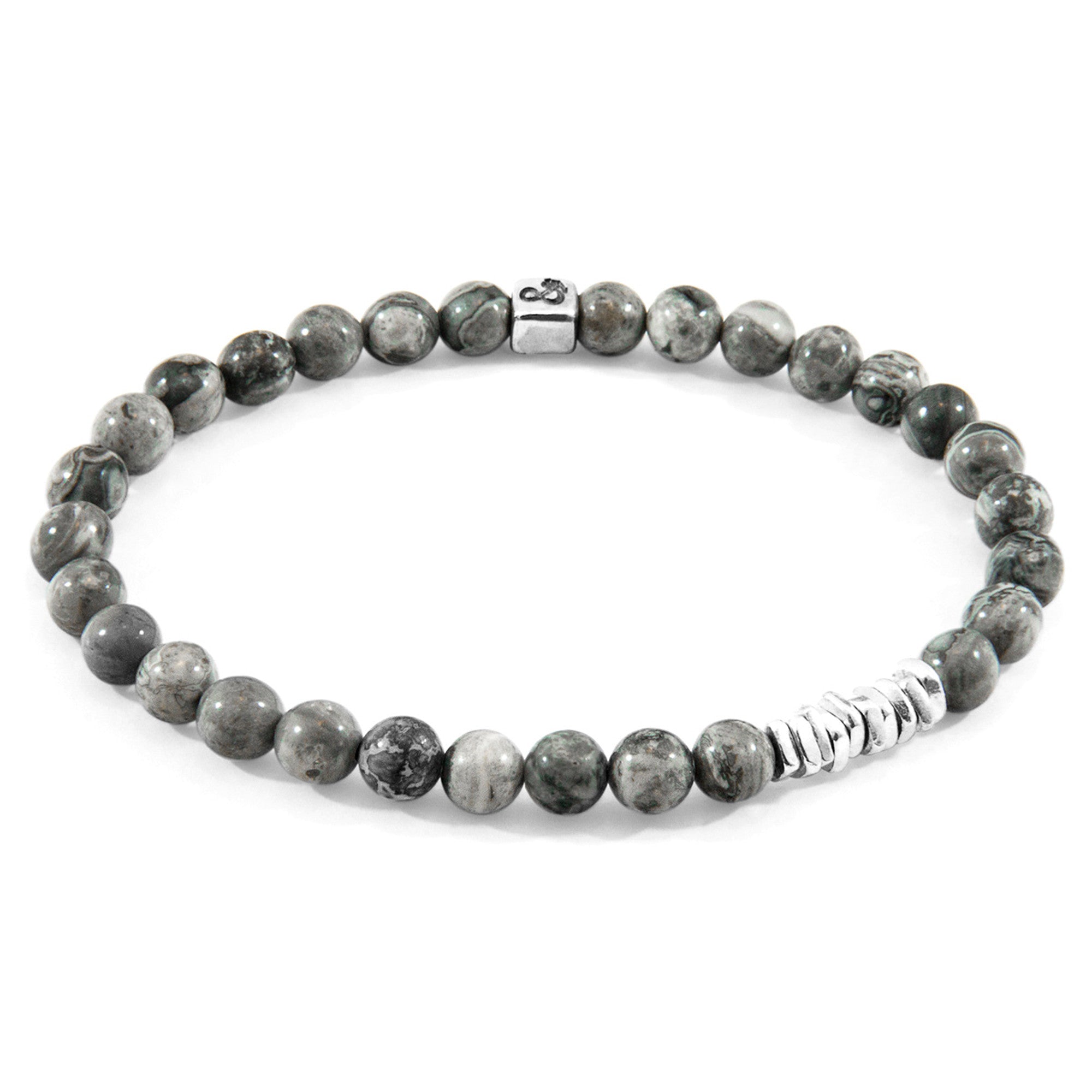 Anchor & Crew Atrato Silver and Stone Bracelet