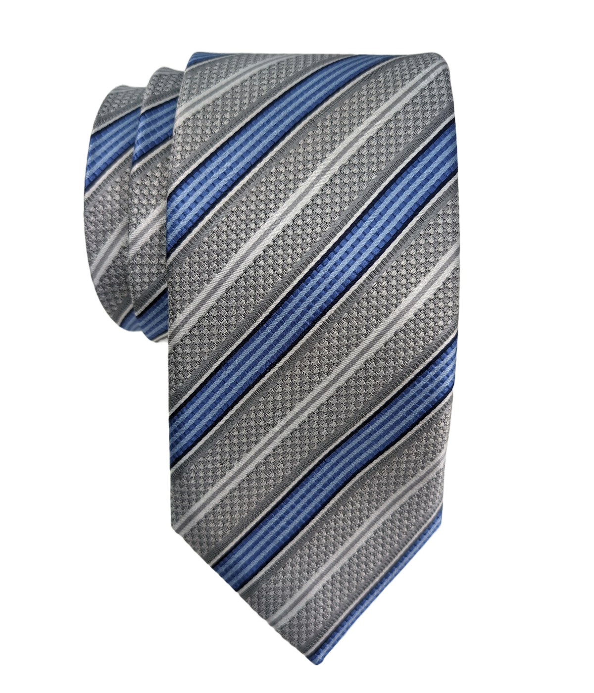 JZ Richards Regimental Stripe Silk Tie