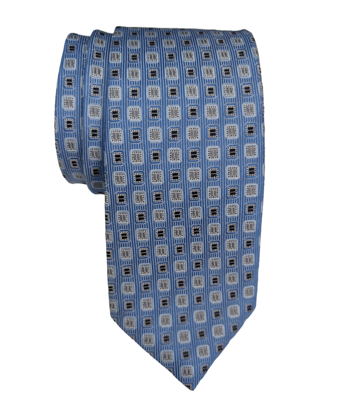 JZ Richards Geo Woven Pattern Silk Tie