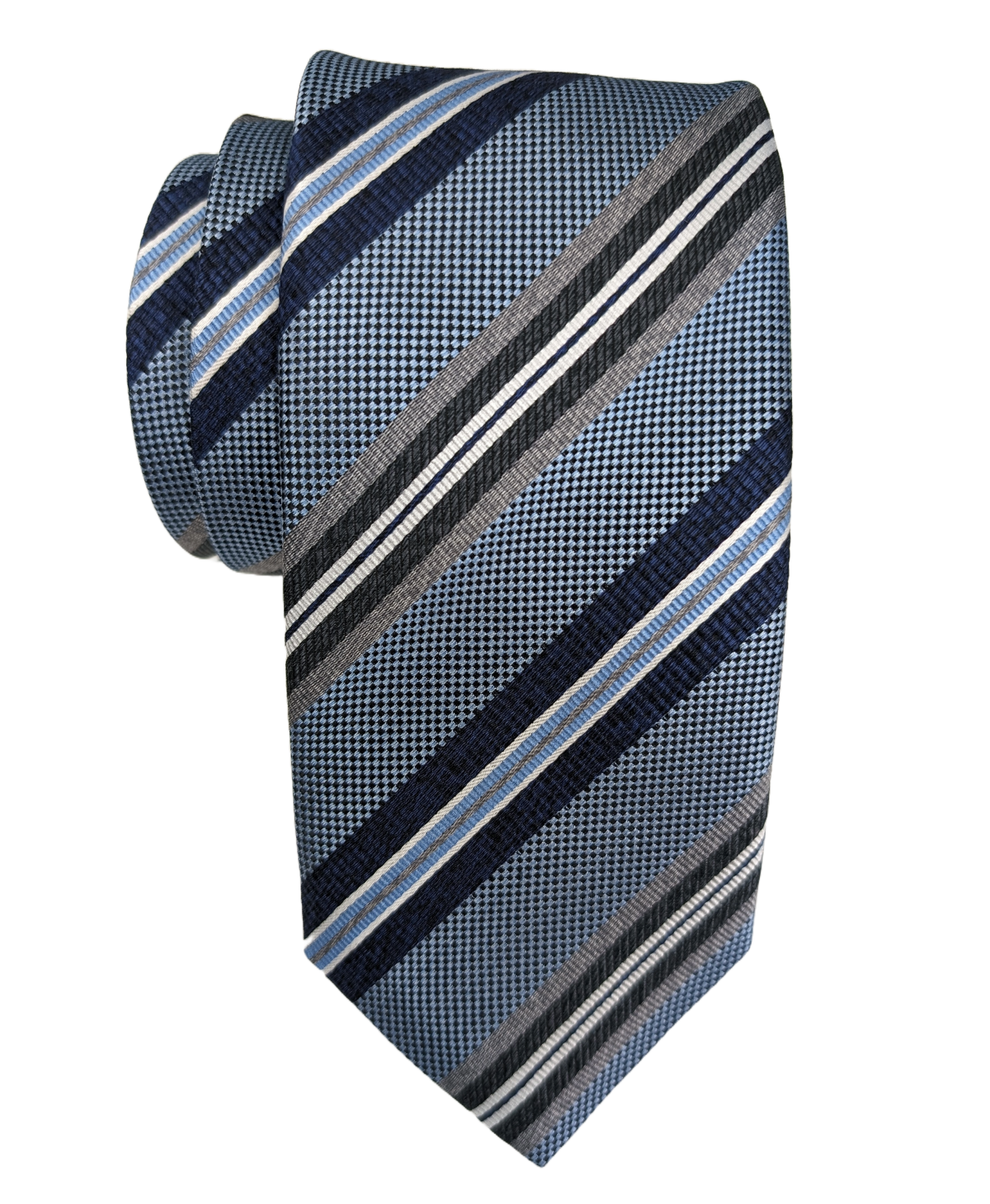 JZ Richards Regimental Stripe Silk Tie