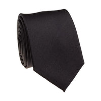 Bocara Slim Ribbed Solid Tie