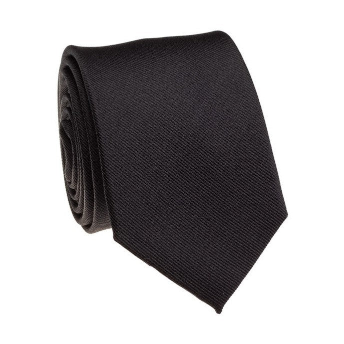 Bocara Slim Ribbed Solid Tie