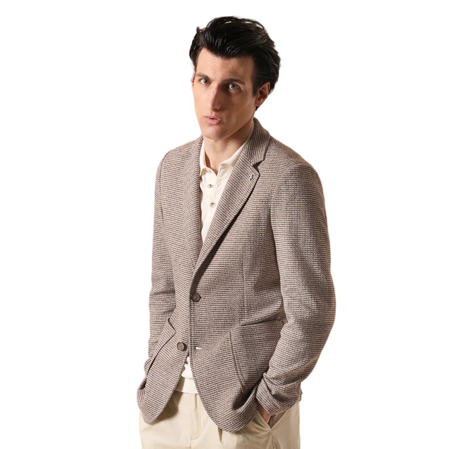 Distretto Regi Jersey Knit Stretch Sport Coat