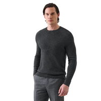 Patrick Assaraf Rib Raglan Merino Crew Sweater
