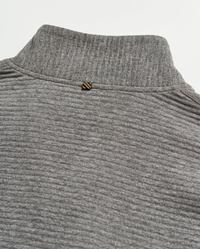 Billy Reid Quilted Quarter-Zip Mock Neck Sweater