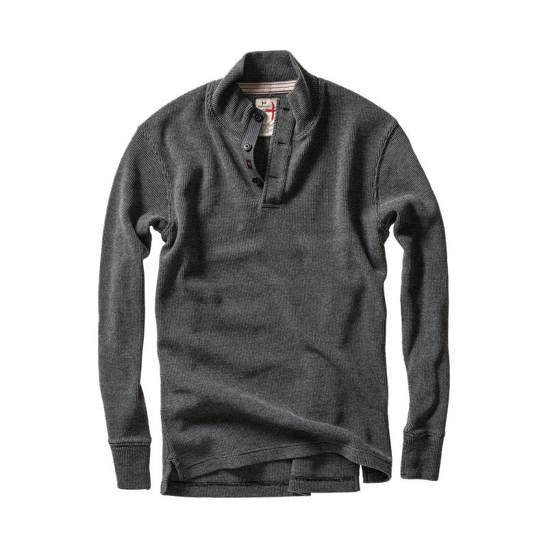 Relwen Bi-Waffle Mock Neck Sweater