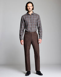 Billy Reid Pickwick Grid Plaid Soft Brushed Shirt