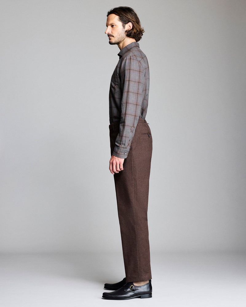 Billy Reid Pickwick Grid Plaid Soft Brushed Shirt