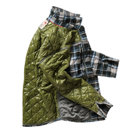Relwen Quilted Flannel Shirt Jacket