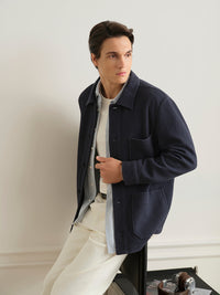 ONS Remi Rattan Textured Shirt Jacket