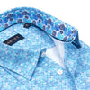 Garnet Geo Diamond Print Cotton SS Shirt