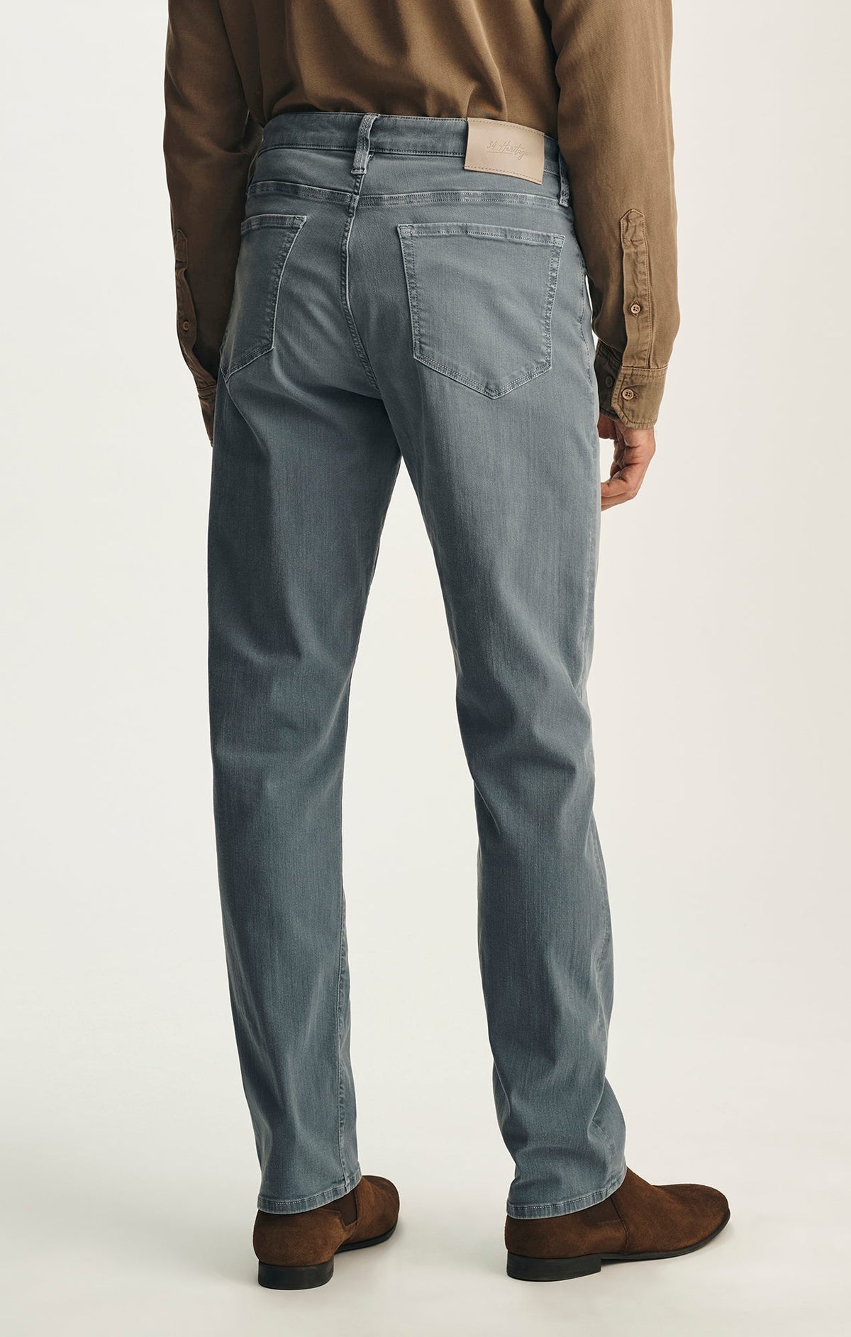 34 Heritage Courage Straight Fit Stone Wash Jeans