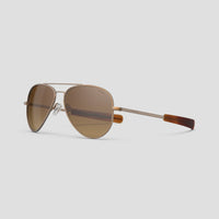 Randolph Engineering Concorde 22k Satin Chocolate Gold Sunglasses