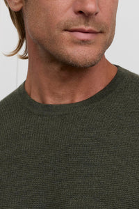 Raffi Sterling Extrafine Merino Waffle LS Crew