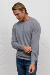 Raffi Sterling Extrafine Merino Waffle LS Crew