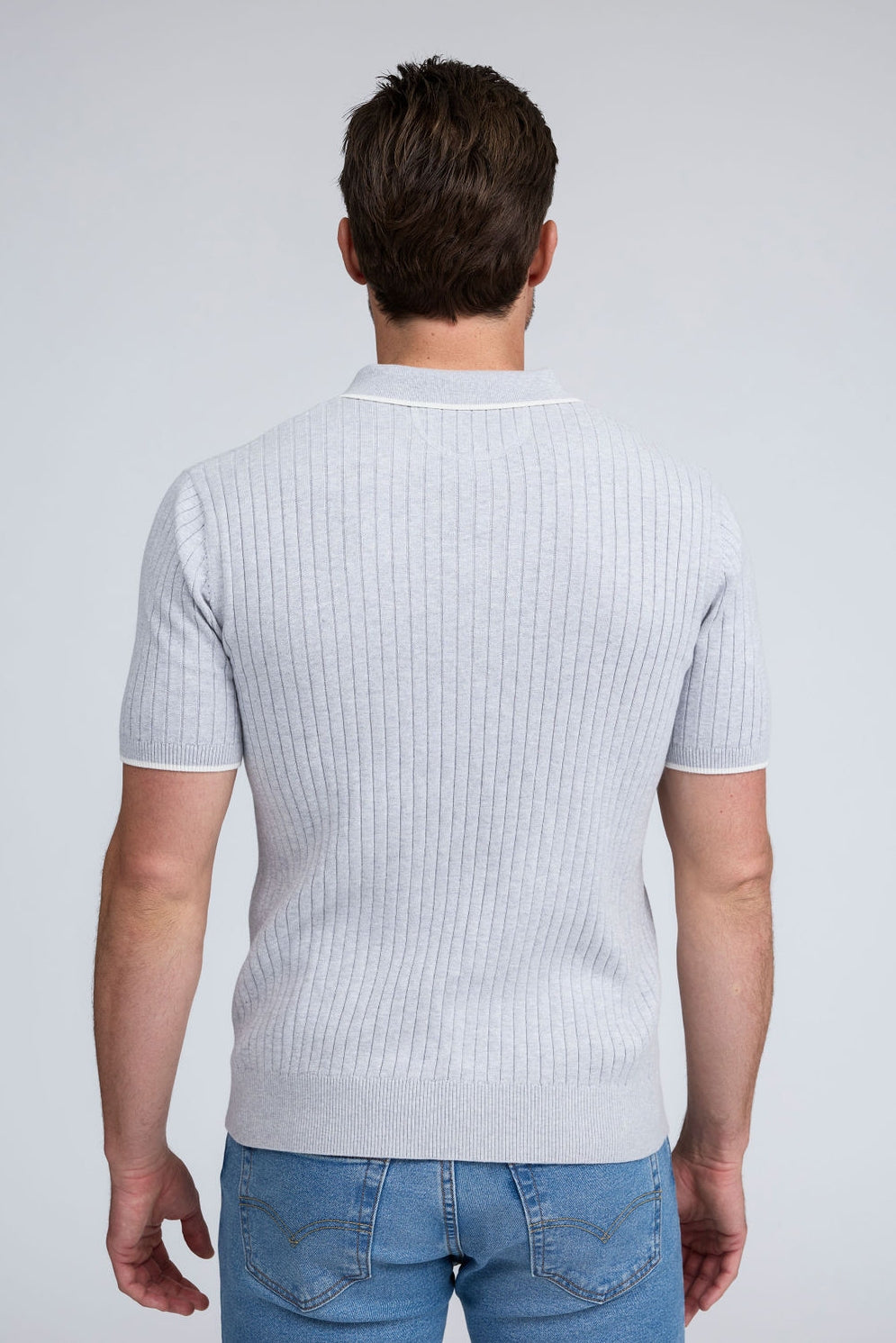 Raffi Mario Jersey Rib Knit Quarter Zip Polo – Seattle Thread Company