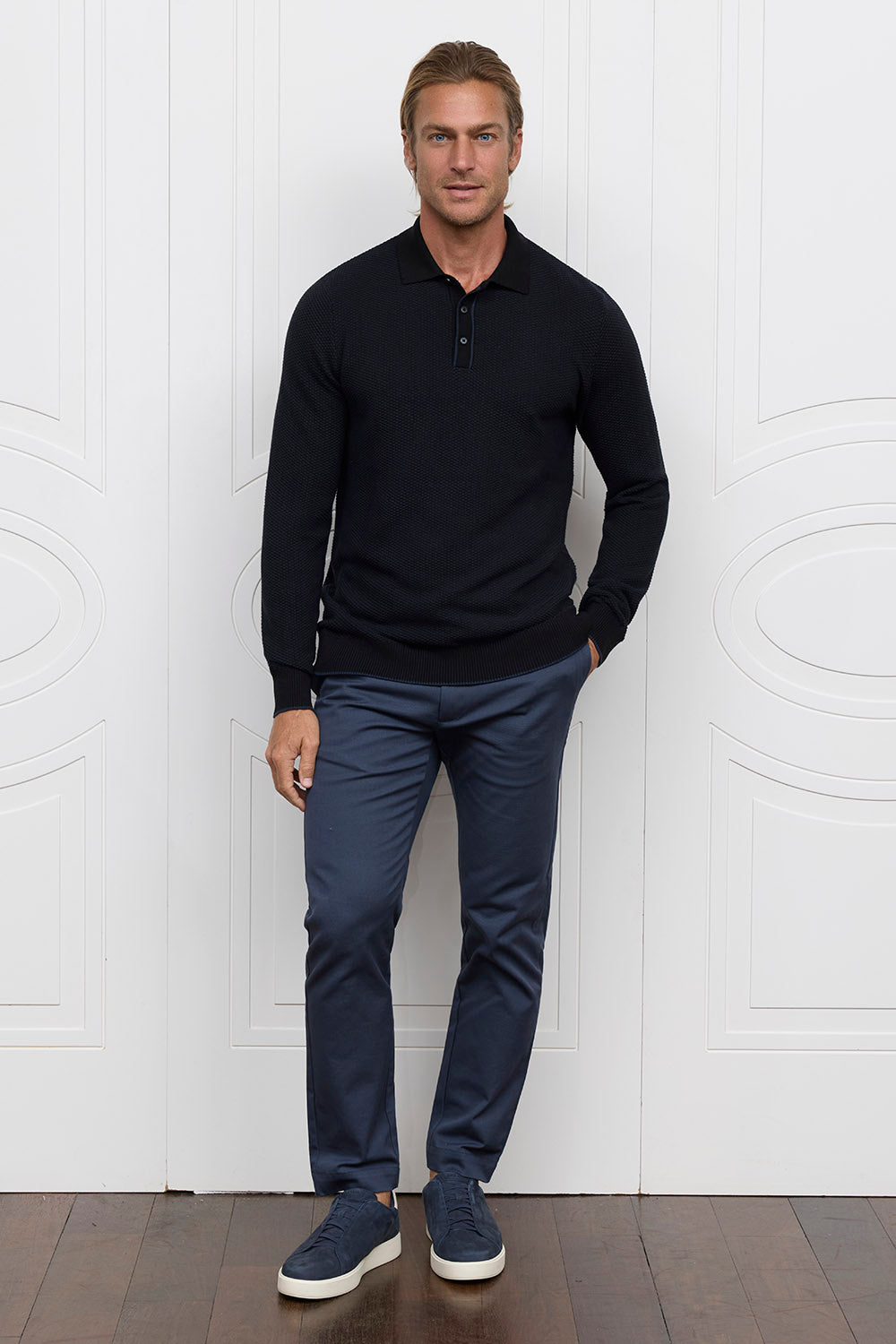 Raffi Maxwell Honeycomb LS Polo