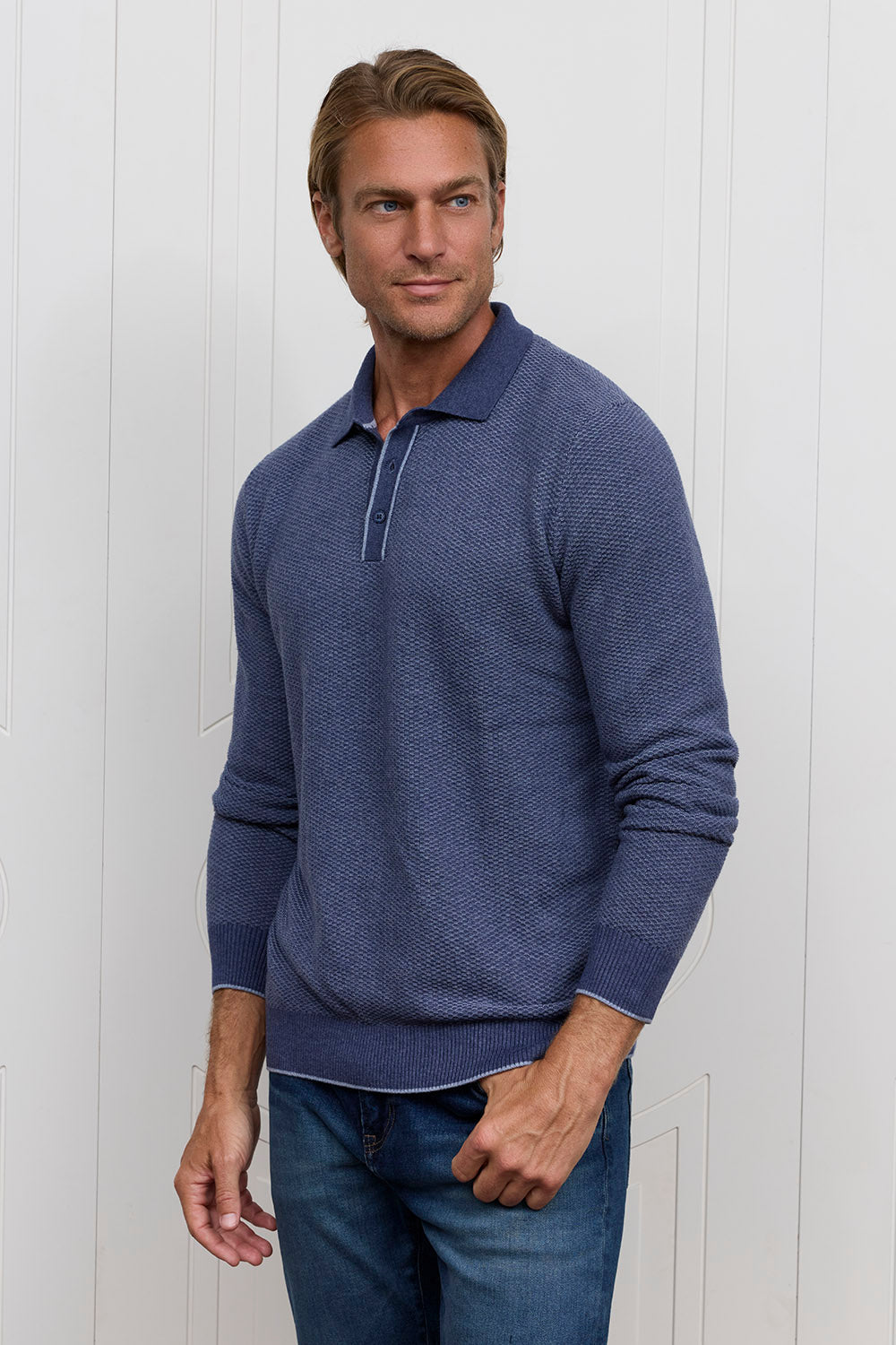 Raffi Maxwell Honeycomb LS Polo