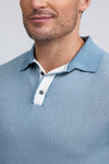 Raffi Liam Three Button Honeycomb Modal Cotton Polo